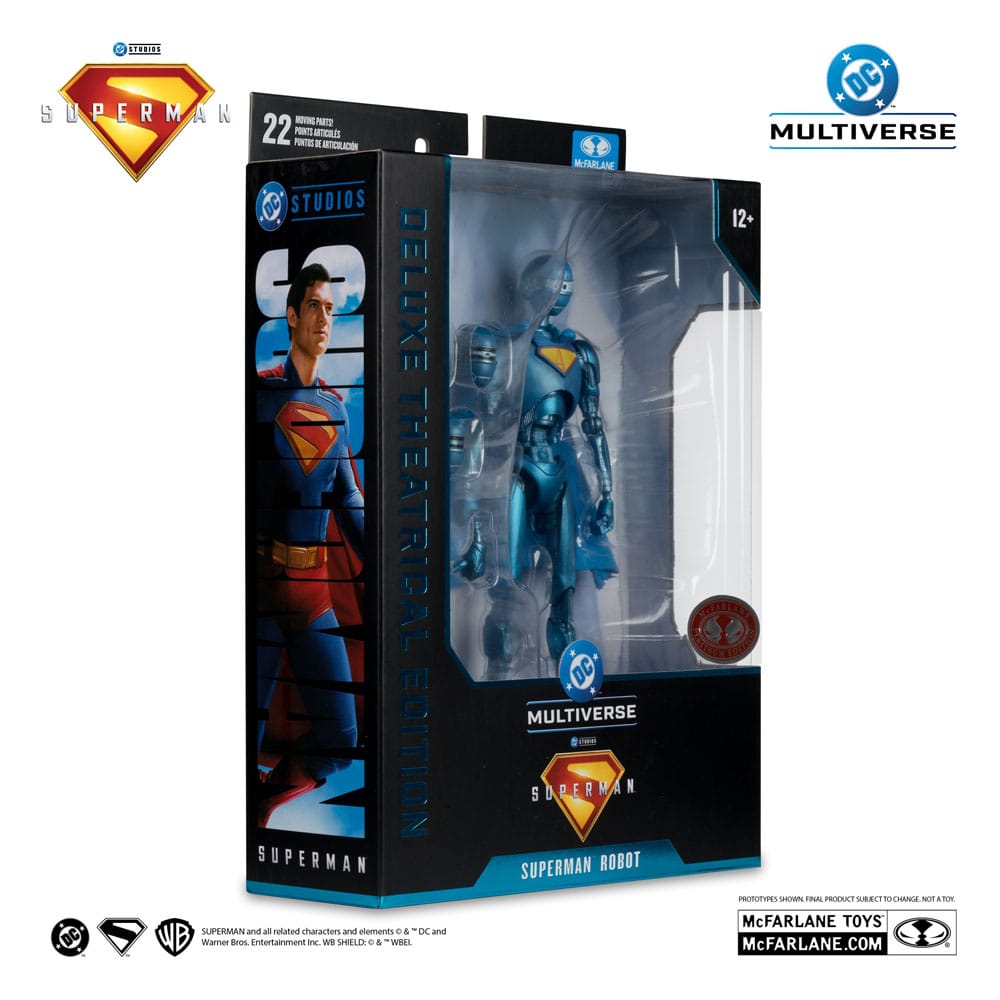 Superman (2025) DC Multiverse Deluxe Action Figure Superman Robot (Red Platinum Edition) 18cm9