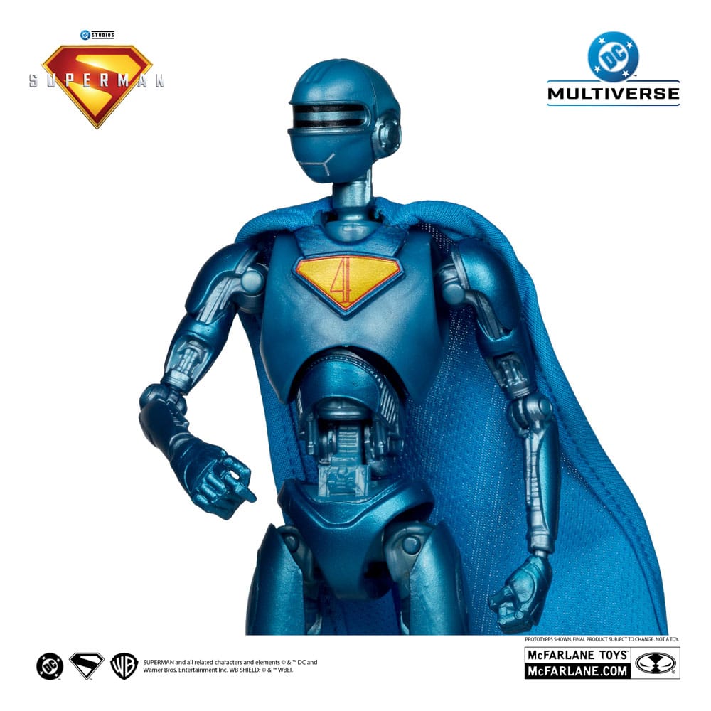 Superman (2025) DC Multiverse Deluxe Action Figure Superman Robot (Red Platinum Edition) 18cm4