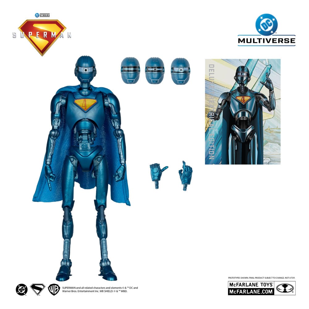 Superman (2025) DC Multiverse Deluxe Action Figure Superman Robot (Red Platinum Edition) 18cm3