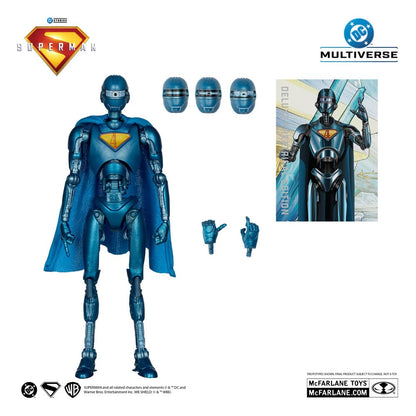 Superman (2025) DC Multiverse Deluxe Action Figure Superman Robot (Red Platinum Edition) 18cm3