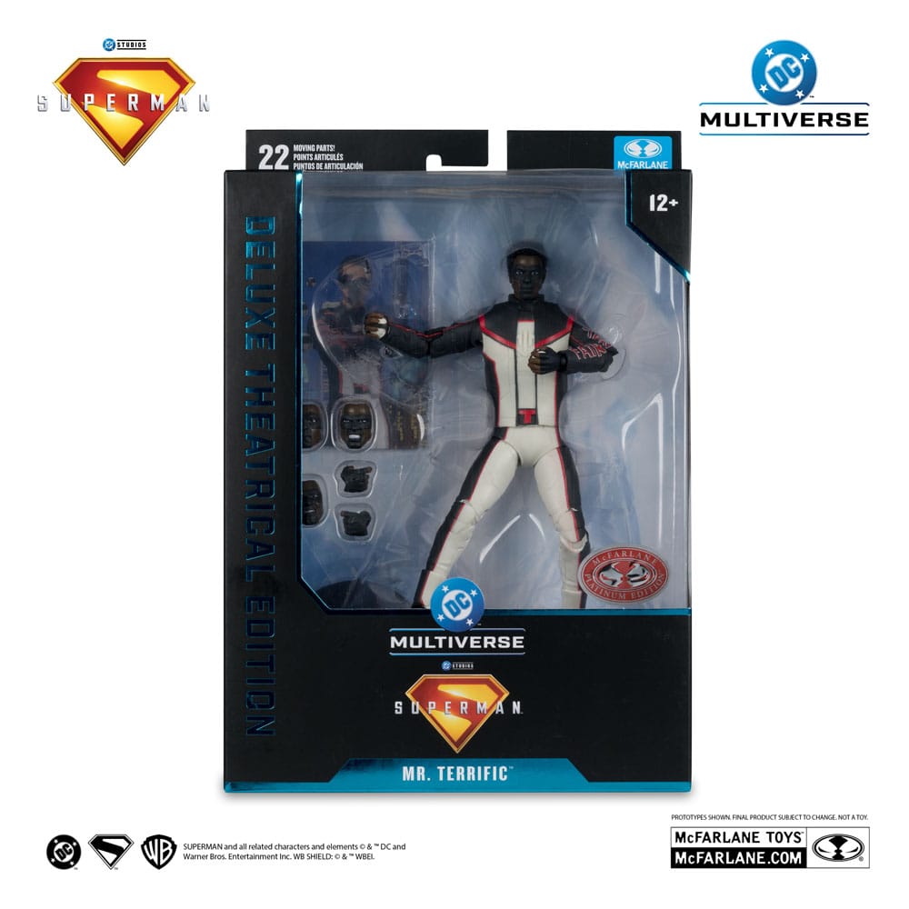 Superman (2025) DC Multiverse Deluxe Theatrical Edition Action Figure Mr. Terrific (Red Platinum Edition) 18cm7