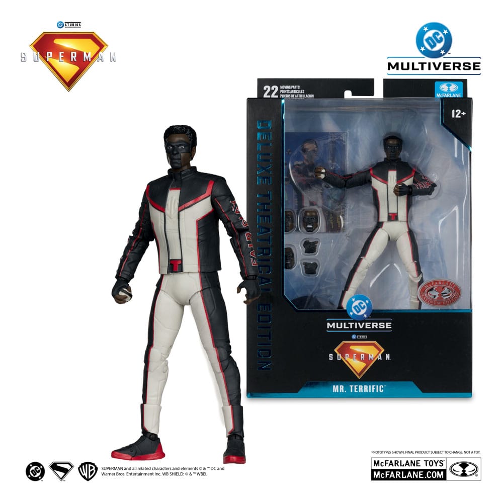 Superman (2025) DC Multiverse Deluxe Theatrical Edition Action Figure Mr. Terrific (Red Platinum Edition) 18cm4