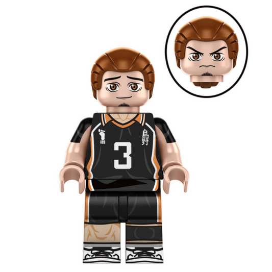 Asahi Azumane Custom Haikyu!! Anime Minifigure1