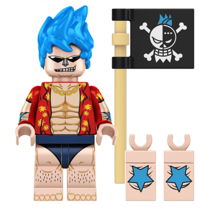 Franky Custom One Piece Anime Minifigure1