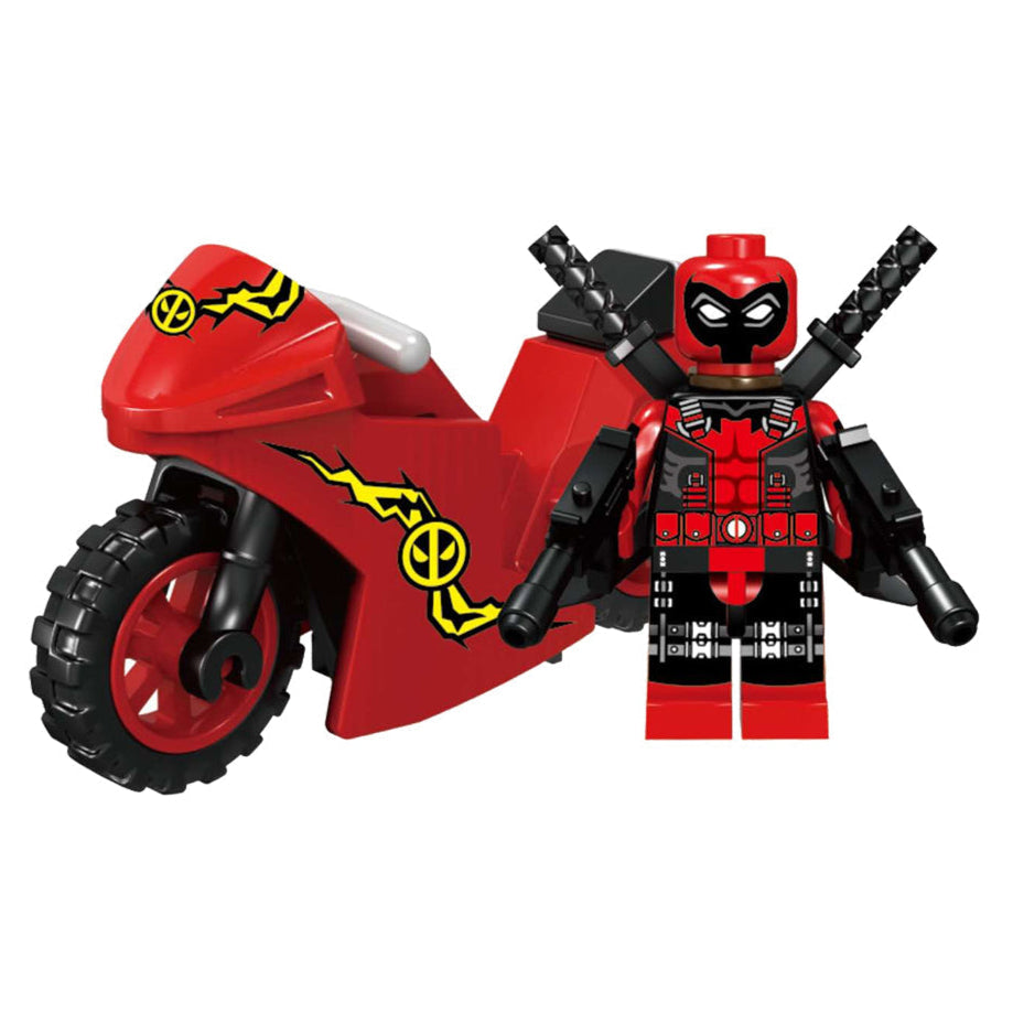 Deadpool Motorbike (Ultimate) Custom Marvel Superhero Minifigure1