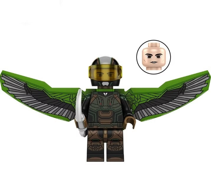 Falcon (Brave New World) Custom Marvel Superhero Minifigure1