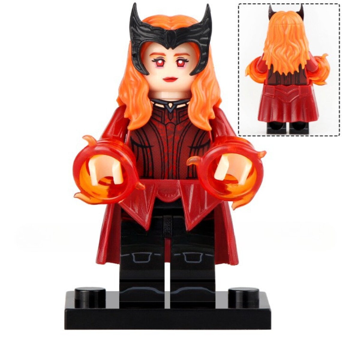 Scarlet Witch (Multiverse of Madness) Custom Marvel Superhero Minifigure1