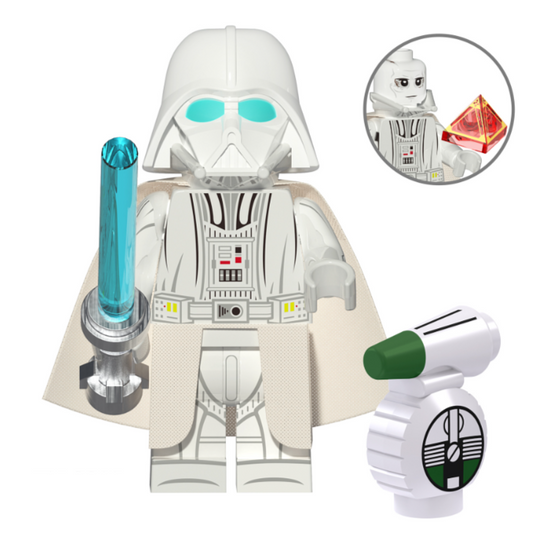 White Darth Vader custom Star Wars Minifigure1