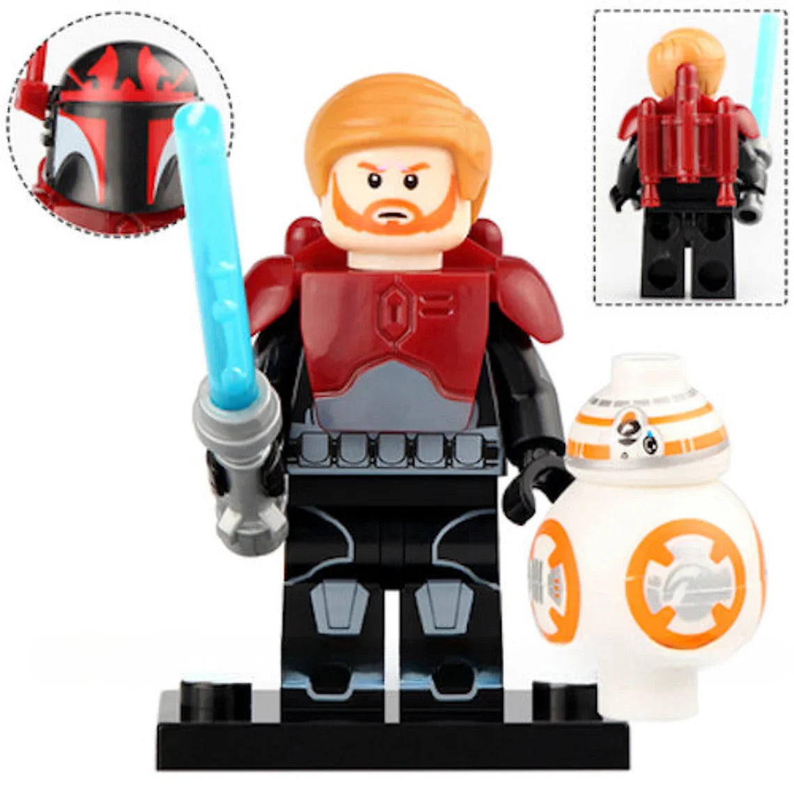 Obi-Wan Kenobi with BB-8 custom Star Wars Minifigure1