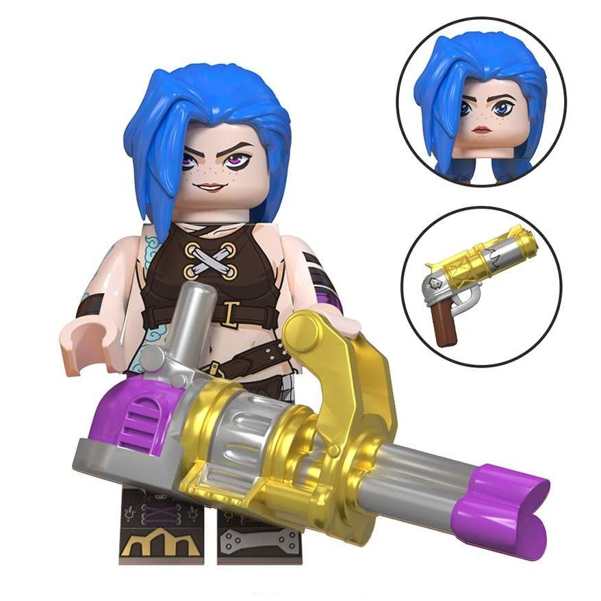 Jinx League of Legends Arcane Custom Minifigure1