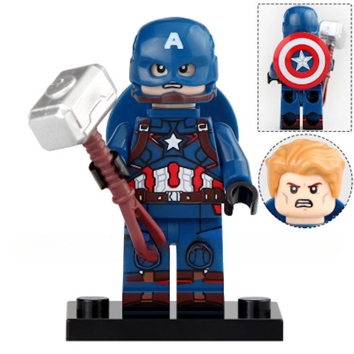 Captain America (Age of Ultron) Custom Marvel Superhero Minifigure1