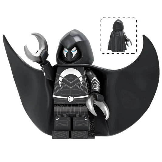 Moon Knight (Black Suit) Custom Marvel Superhero Minifigure1