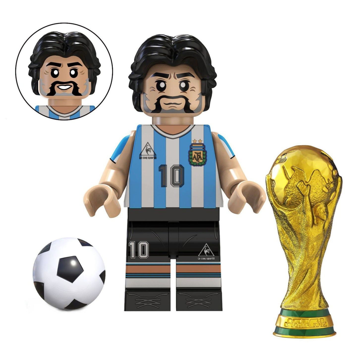 Diego Maradona Custom Football Legend Minifigure1