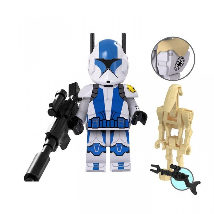 Clone Trooper with B1 Battle Droid custom Star Wars Minifigure1