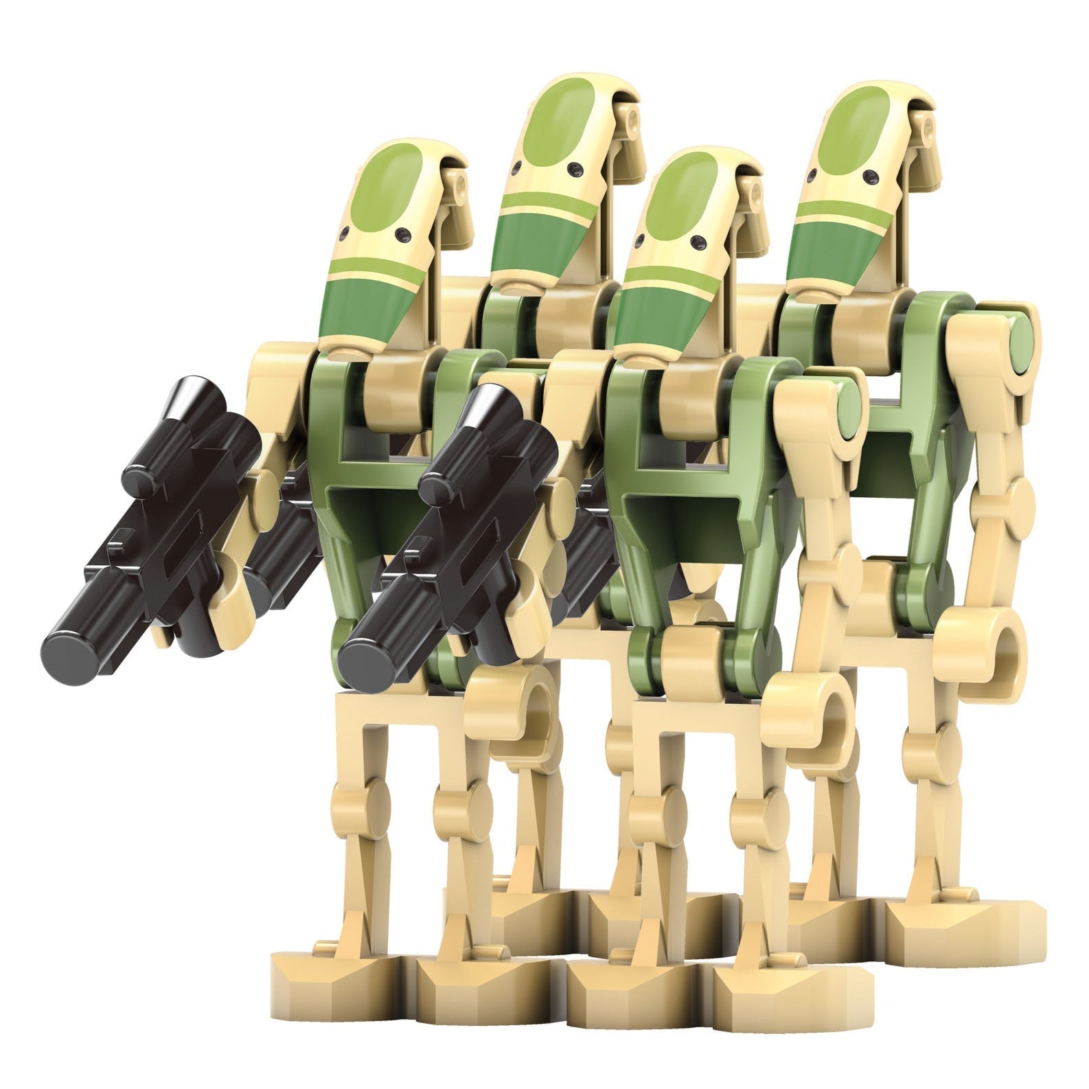 4 x AAT Driver Battle Droid custom Star Wars Minifigure1