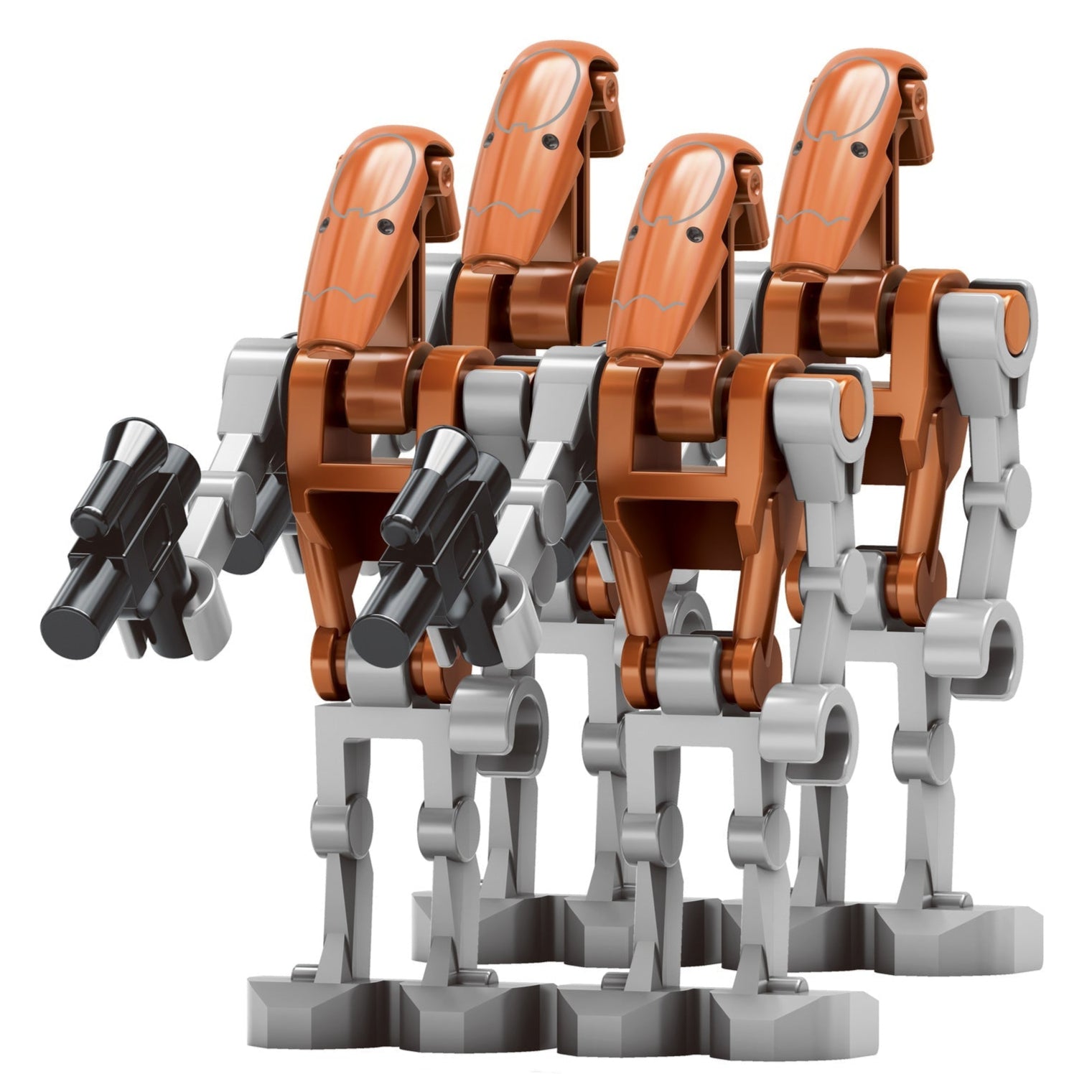 4 x Heavy Battle Droid custom Star Wars Minifigure1
