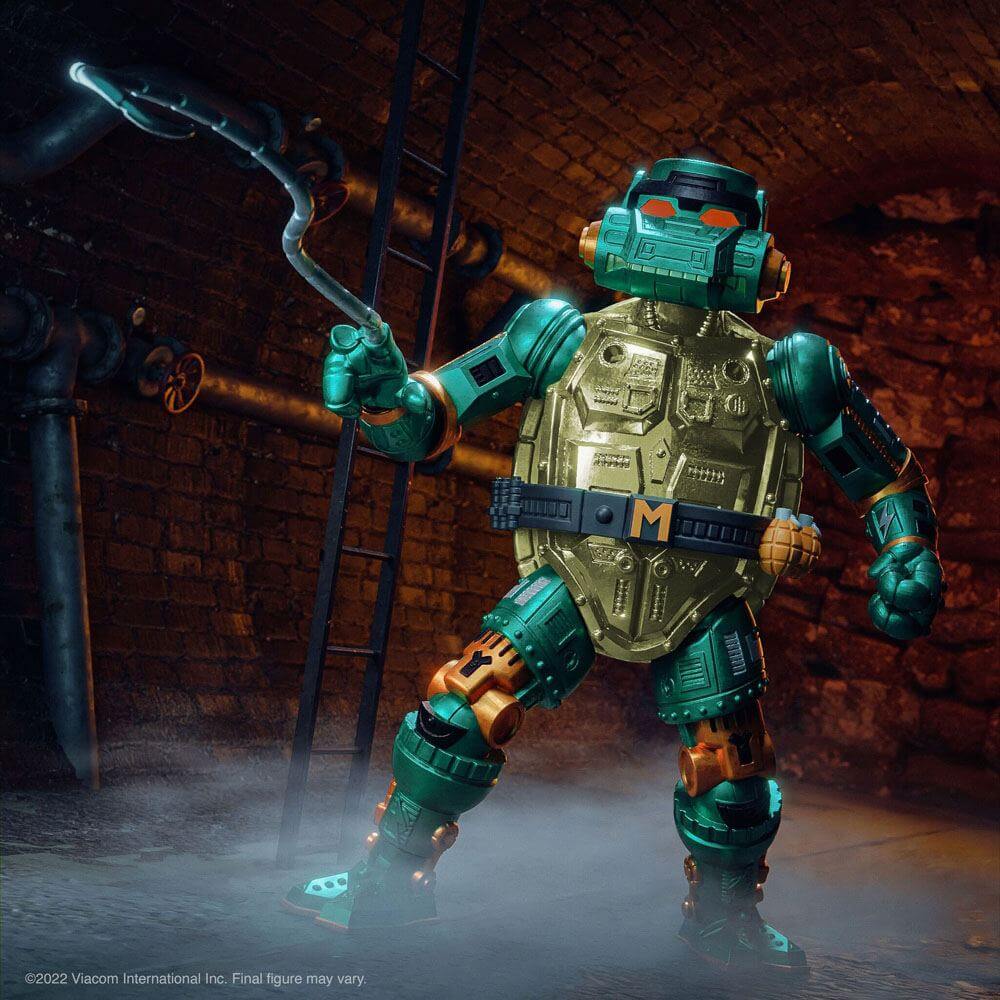 Teenage Mutant Ninja Turtles Ultimates Action Figure Warrior Metalhead Michelangelo 18cm4