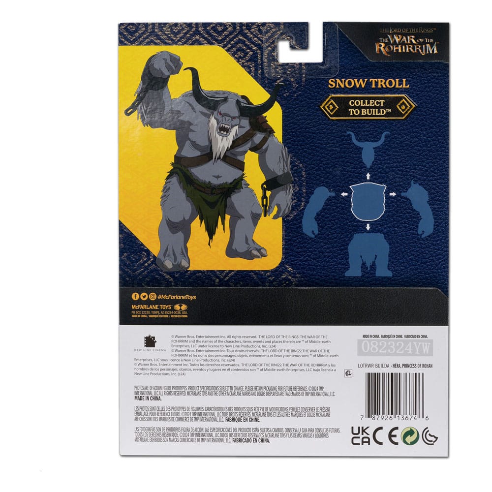 The Lord of the Rings: The War of the Rohirrim Build-A Action Figures 10cm (BAF: Snow Troll) Assortment (4)25