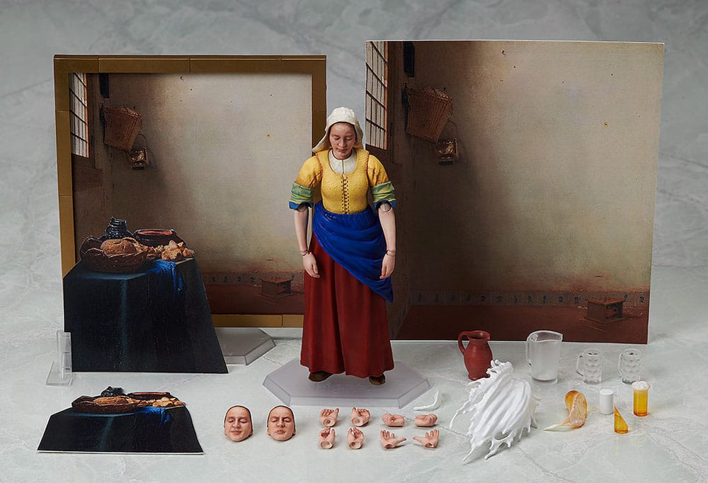 The Table Museum Figma Action Figure The Milkmaid by Vermeer 14cm11