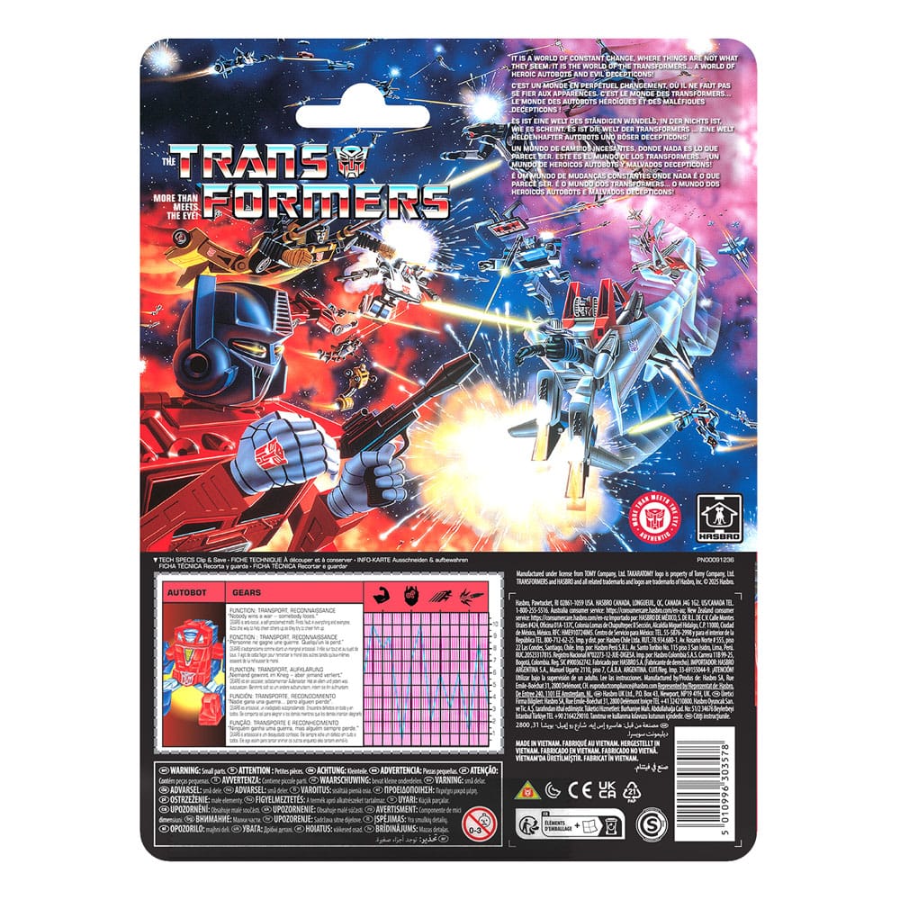 The Transformers Retro G1 Action Figure Autobot Gears 12cm2