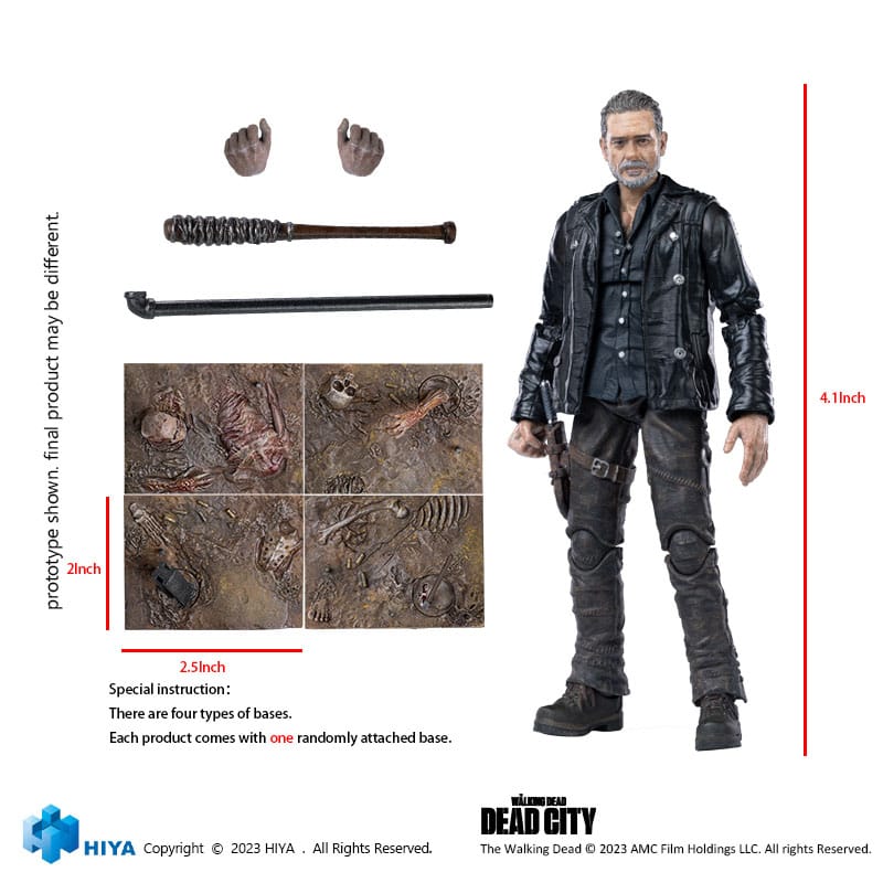The Walking Dead Exquisite Mini Action Figure 1/18 Dead City Negan 11cm10