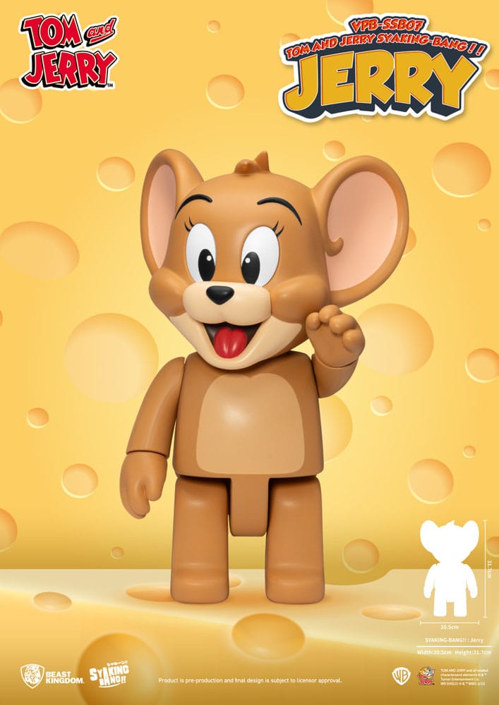 Tom & Jerry Syaking Bang PVC Figure Jerry 30cm5