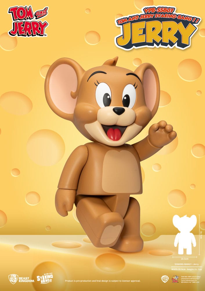 Tom & Jerry Syaking Bang PVC Figure Jerry 30cm6
