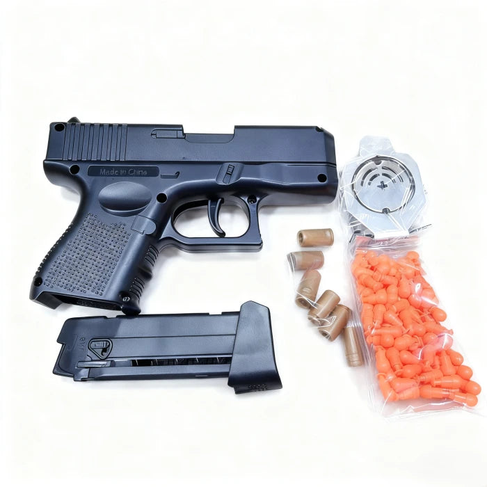 Glock-Style Soft Bullet Toy Gun – DIY Build & Shell Ejection