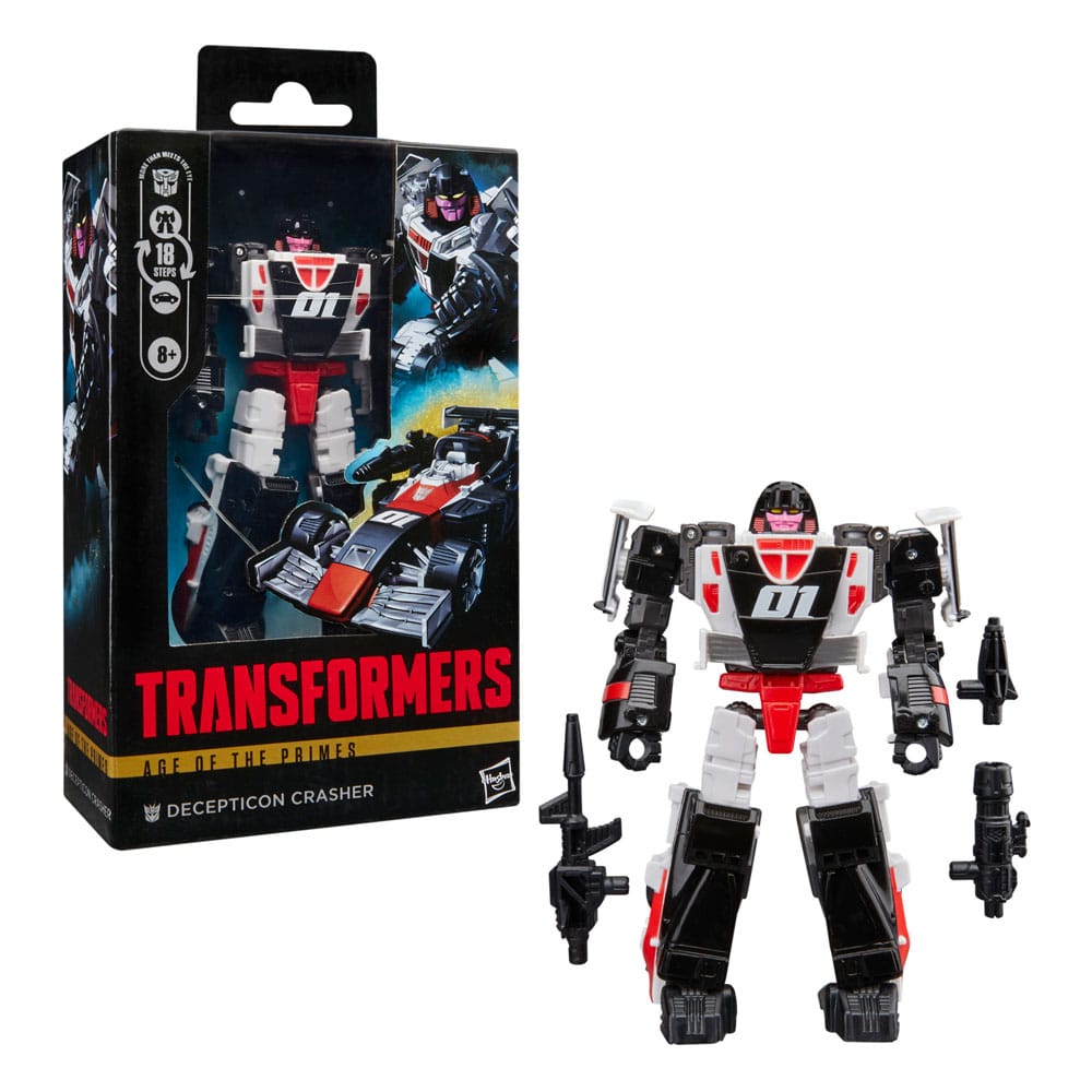 Transformers Age of the Primes Deluxe Class Action Figure Decepticon Crasher 14cm3