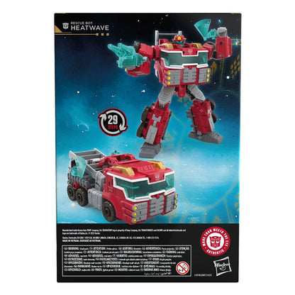 Transformers Age of the Primes Voyager Class Action Figure Rescue Bot Heatwave 18cm2