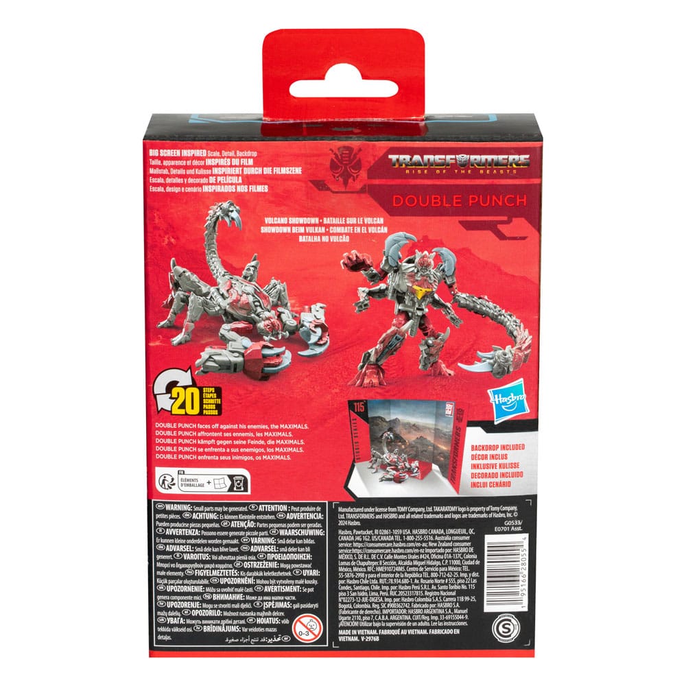 Transformers: Rise of the Beasts Generations Studio Series Deluxe Class Action Figure Double Punch 11cm2