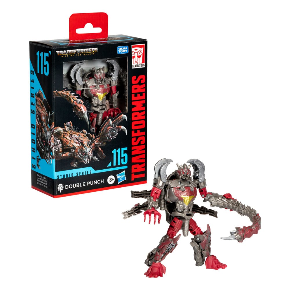 Transformers: Rise of the Beasts Generations Studio Series Deluxe Class Action Figure Double Punch 11cm3