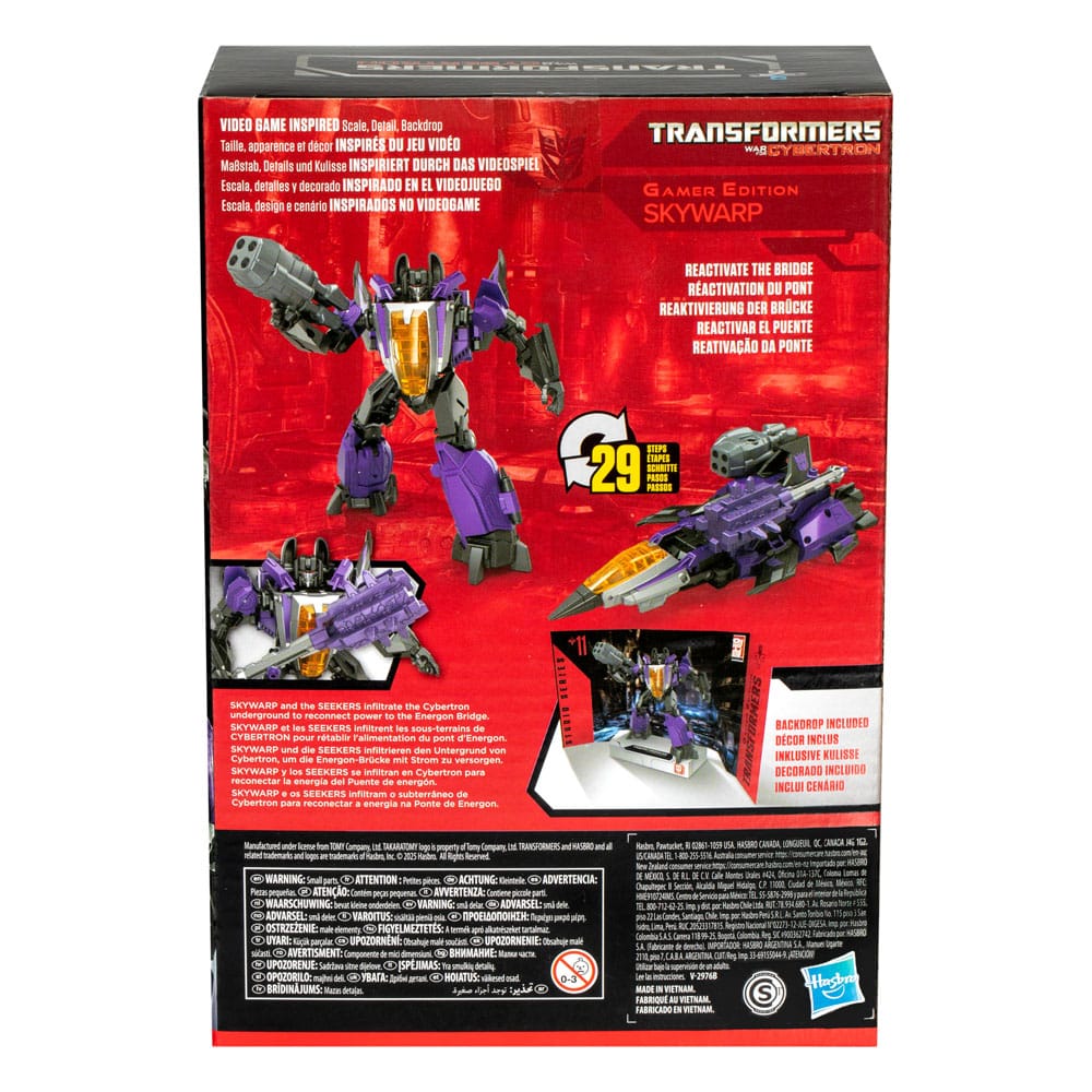 Transformers: War for Cybertron Studio Series Voyager Class Action Figure Gamer Edition Skywarp 16cm2