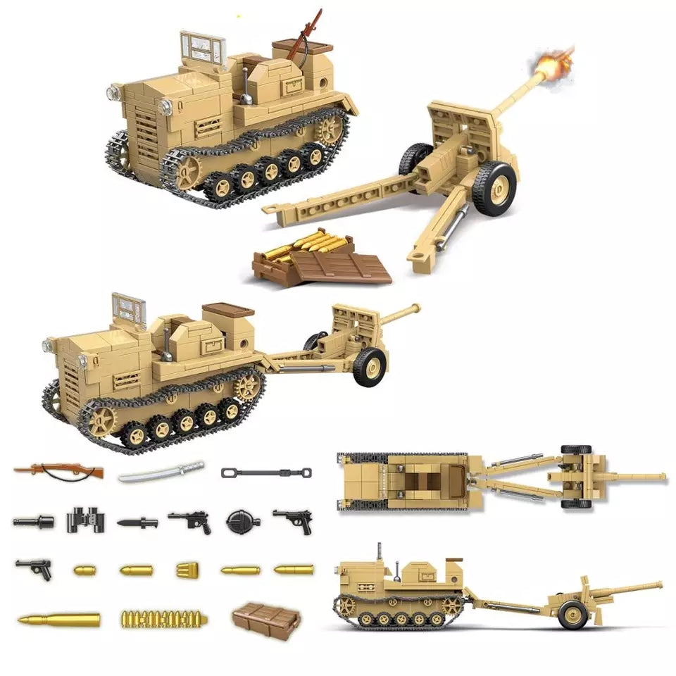 WW2 Japanese Type 98 Shi-Ke Tractor and Field Gun4