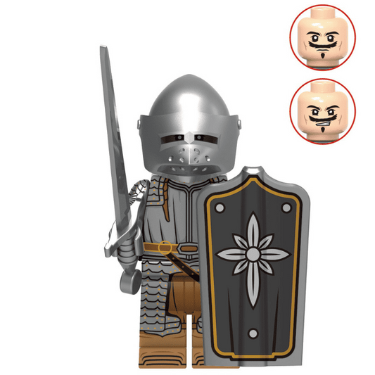 Alert Knight Custom Medieval Knight Minifigure1
