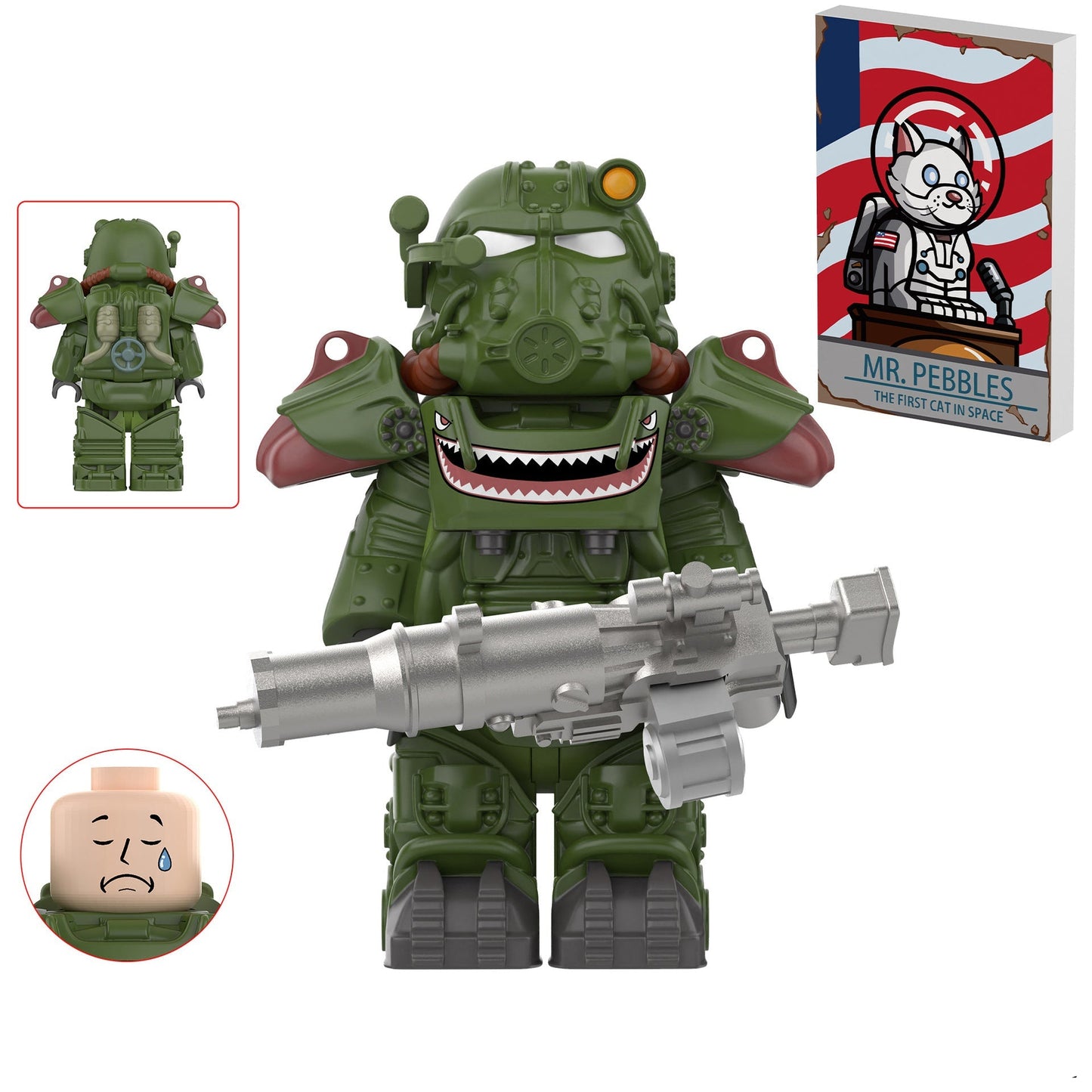 T-60 Power Armor (Hot Rod Shark) Custom Fallout Minifigure1