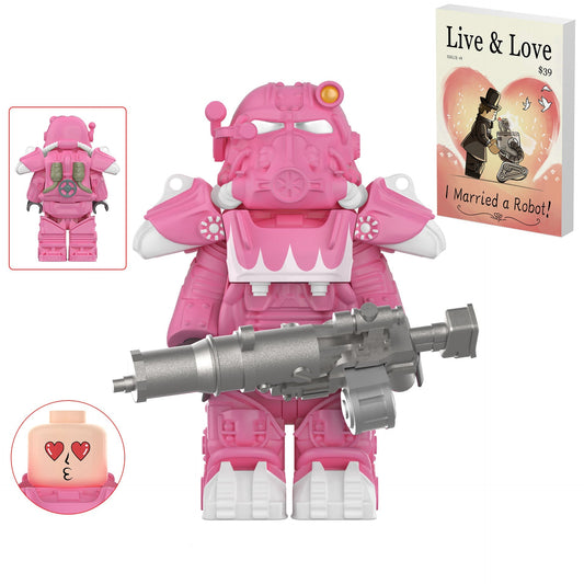 T-60 Power Armor (Hot Rod Hot Pink) Custom Fallout Minifigure1