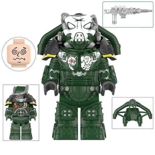 X-01 Power Armor (Gunner Captain) Custom Fallout Minifigure