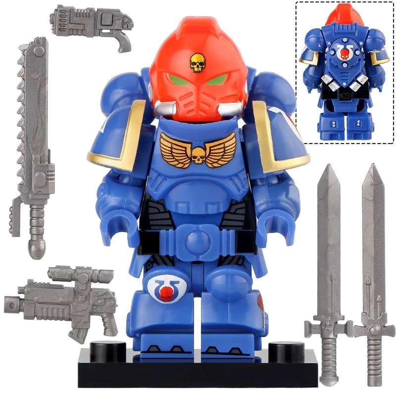 Ultramarine Primaris Captain Space Marine Warhammer 40K Minifigure1