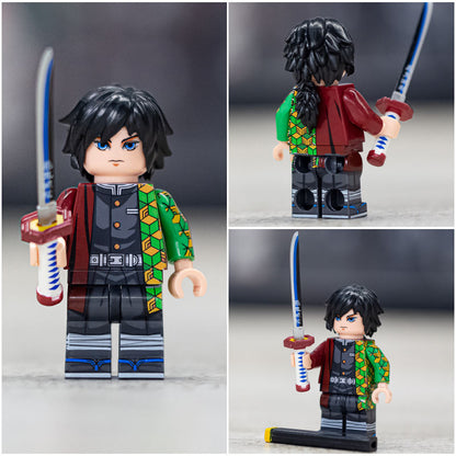 Giyu Tomioka From Demon Slayer Custom Anime Minifigure2