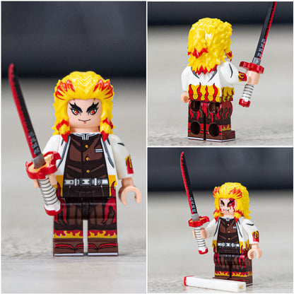 Kyojuro Rengoku From Demon Slayer Custom Anime Minifigure2