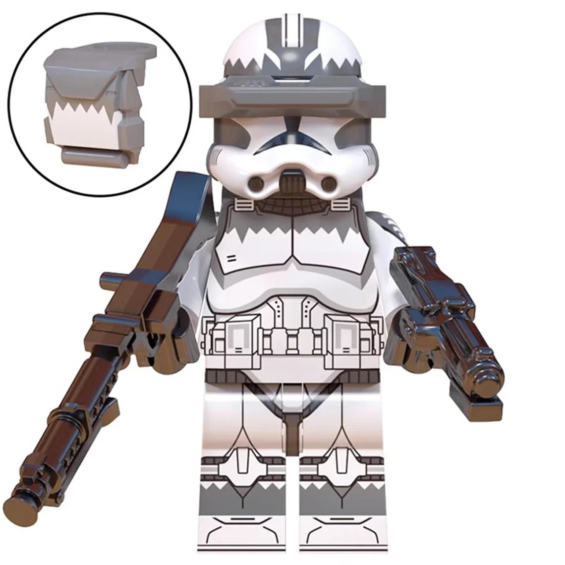 Wolfpack Clone Trooper Sergeant custom Star Wars Minifigure1