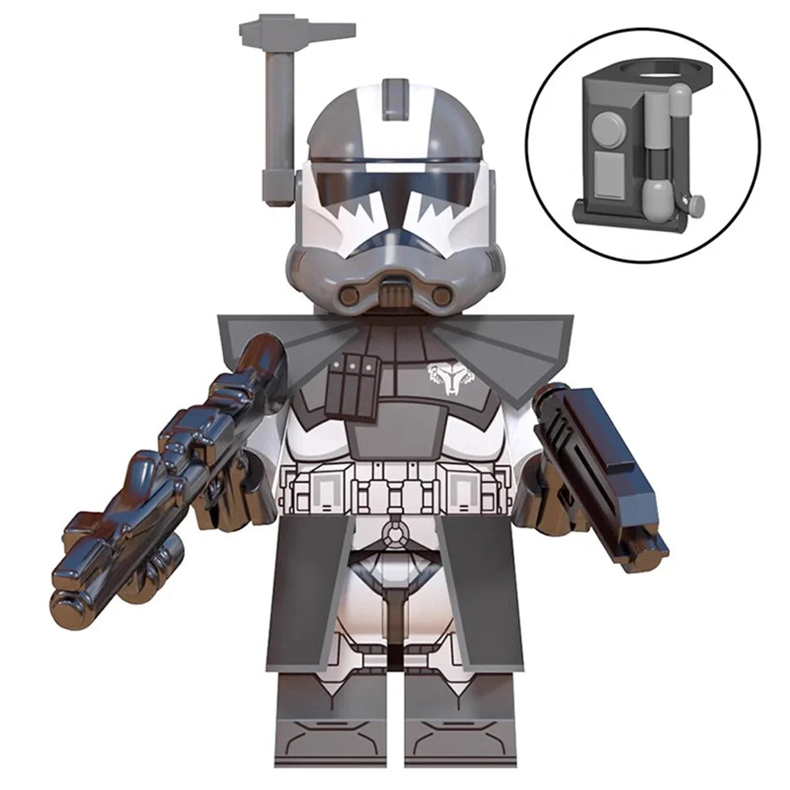 Wolfpack Clone Trooper Captain custom Star Wars Minifigure1