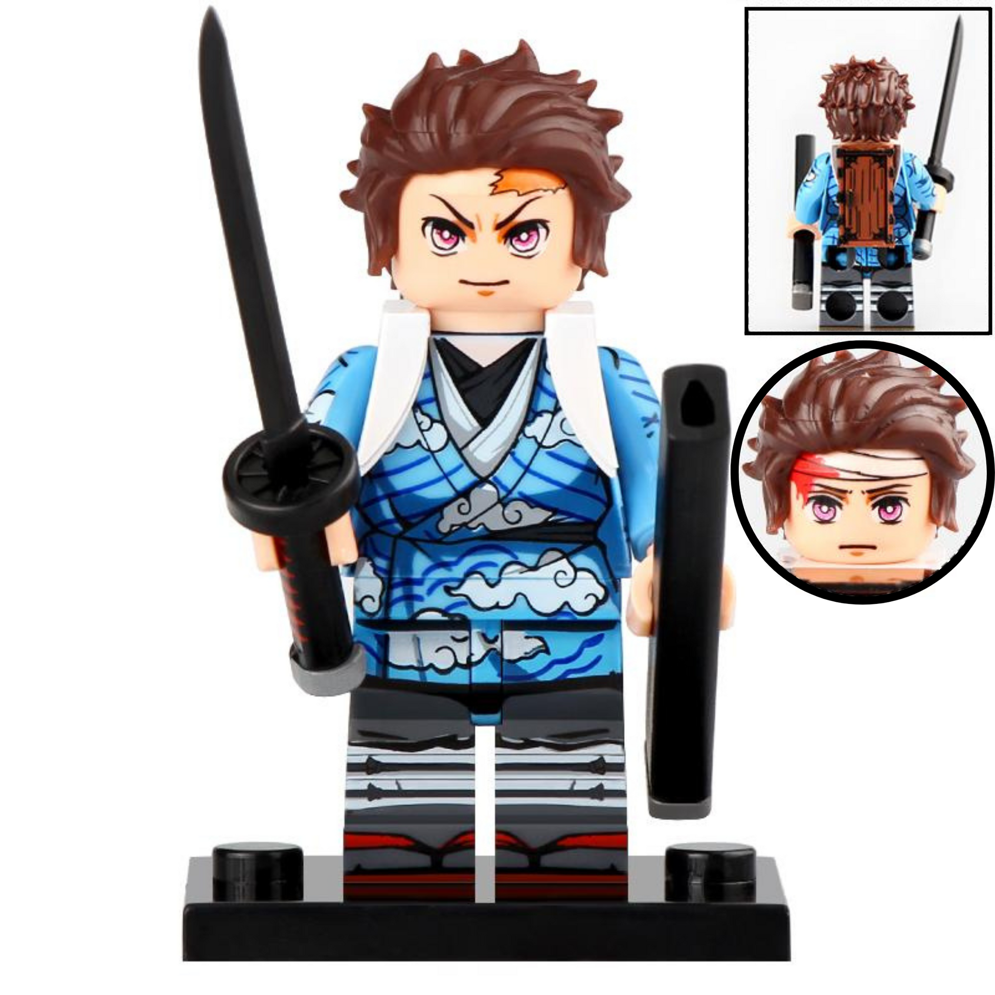 Tanjiro Kamado From Demon Slayer Custom Anime Minifigure1