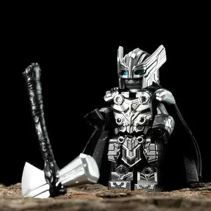 Armoured Thor (Black & White) Custom Marvel Superhero Minifigure2