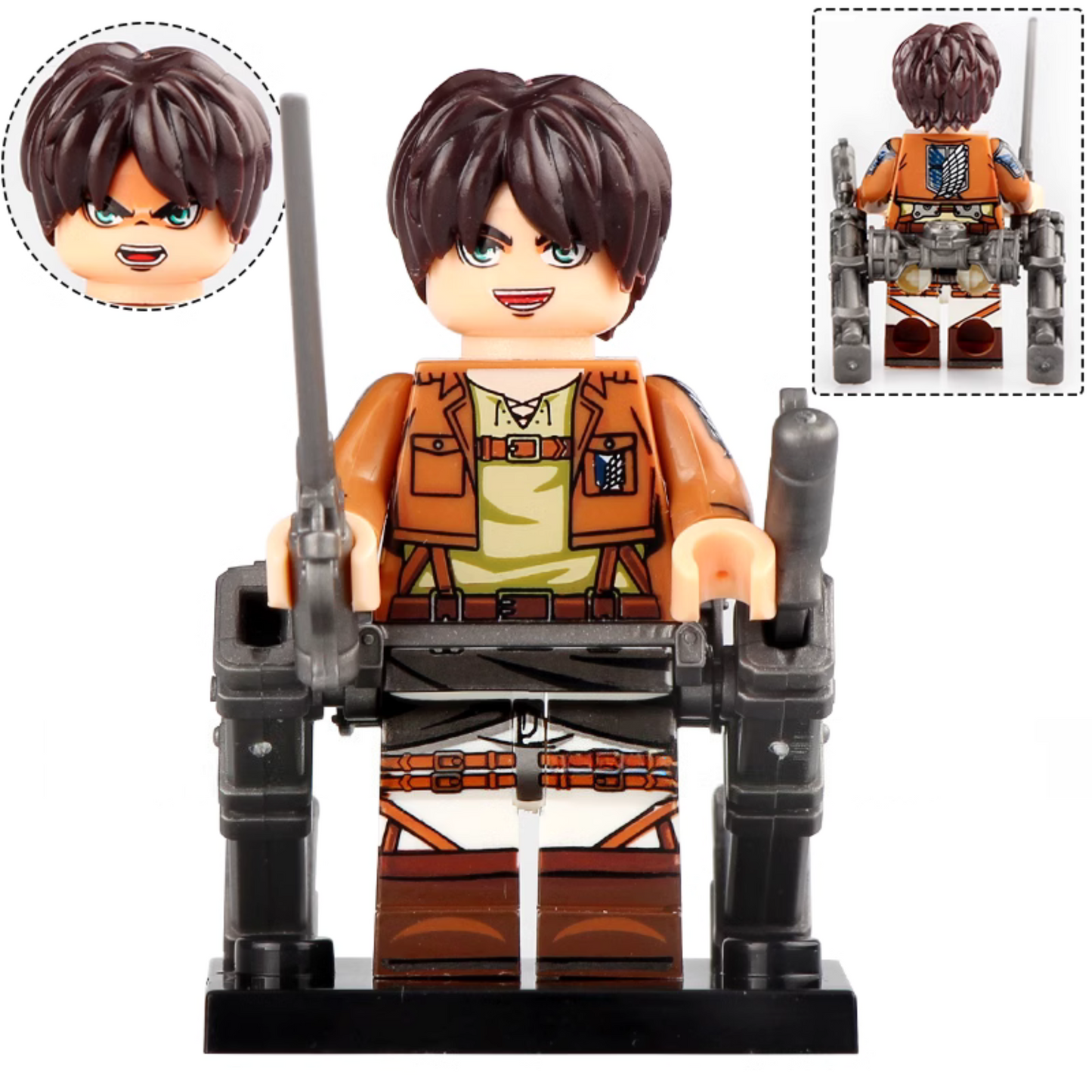 Eren Yeager From Attack on Titan Custom Anime Minifigure1
