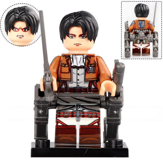 Levi Ackerman from Attack on Titan Custom Anime Minifigure1