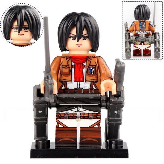 Mikasa Ackerman From Attack on Titan Custom Anime Minifigure1