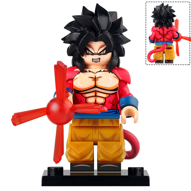 Goku Super Saiyan 4 from Dragon Ball Z Custom Minifigure1