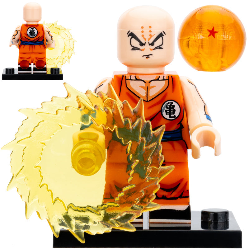 Krillin from Dragon Ball Z Custom Minifigure1